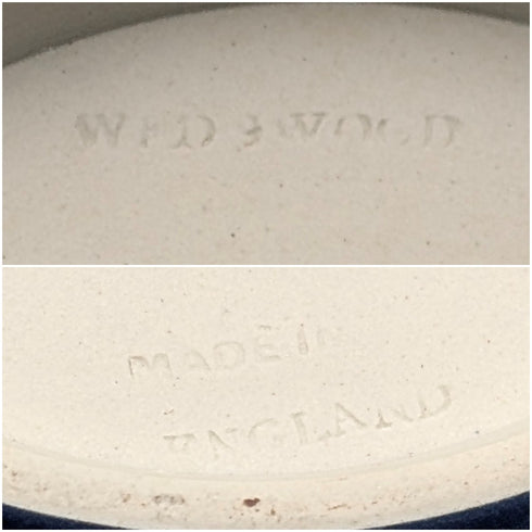 古董英國韋奇伍德餅乾桶 Jasperware 皇家藍色